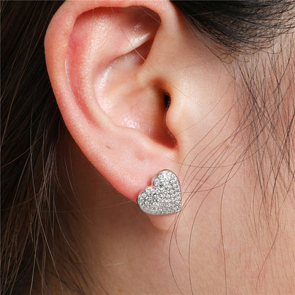 Heart Shape Zircon Stone Earring