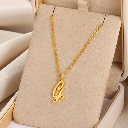 A-Z Initial Letter Pendant Necklaces