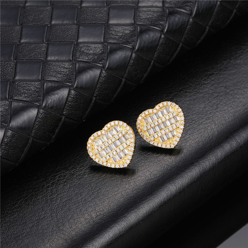 Heart Shape Zircon Stone Earring