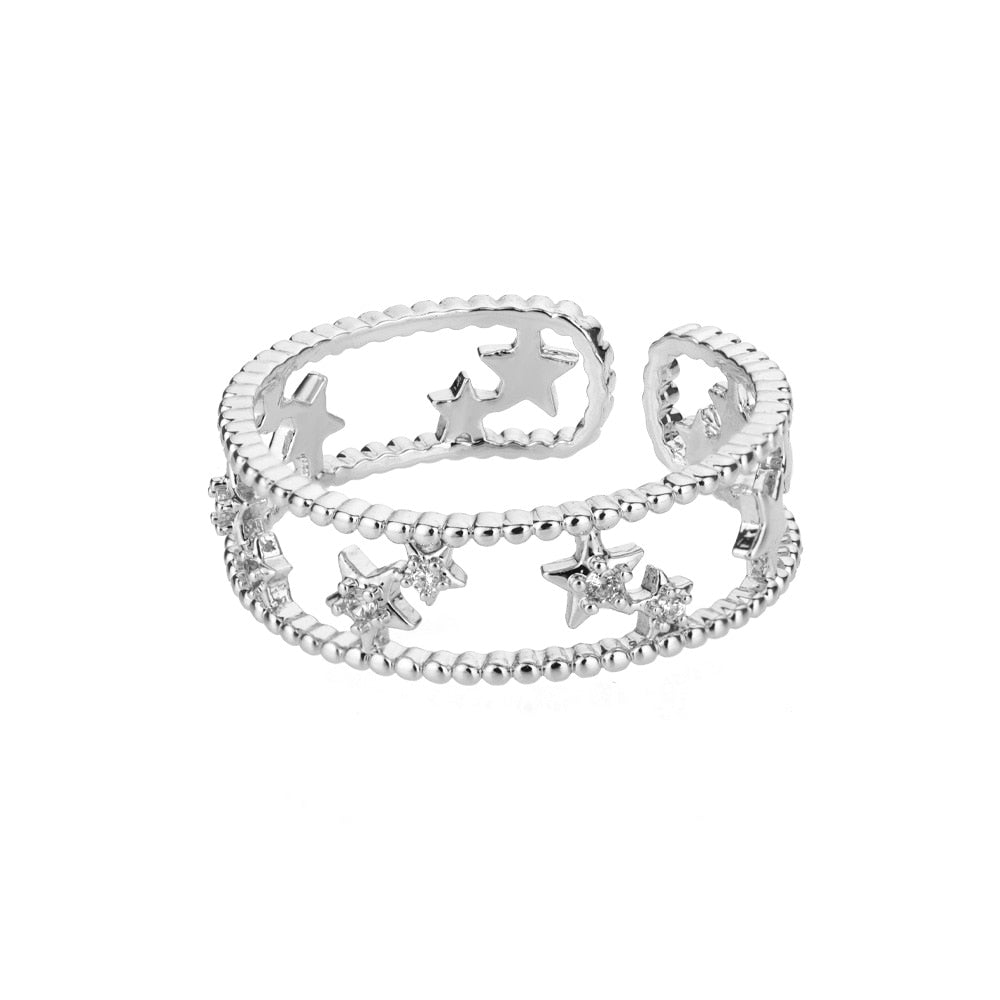 Classic Twist Chain Open Rings