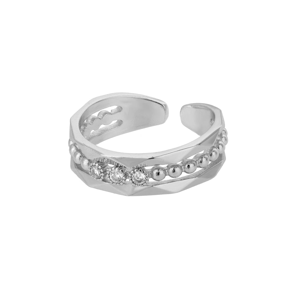 Classic Twist Chain Open Rings