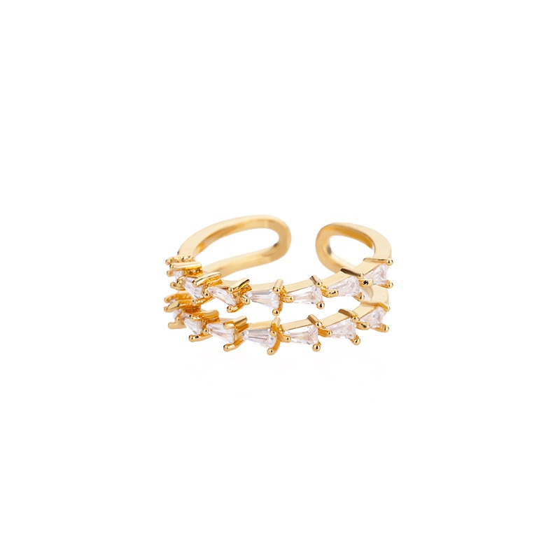 Classic Twist Chain Open Rings