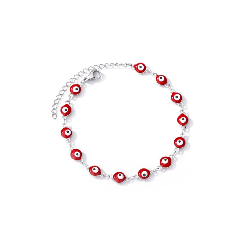 Stainless Steel Evil Eye Anklets