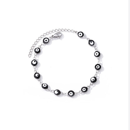 Stainless Steel Evil Eye Anklets