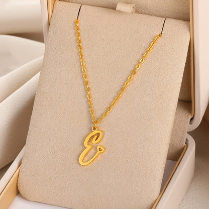 A-Z Initial Letter Pendant Necklaces