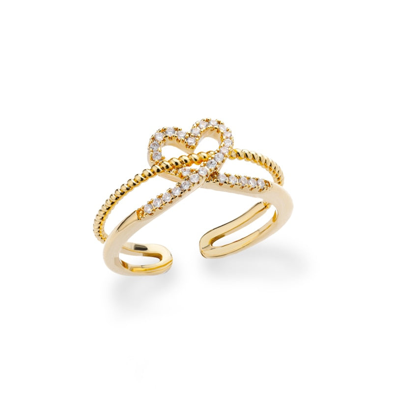 Classic Twist Chain Open Rings