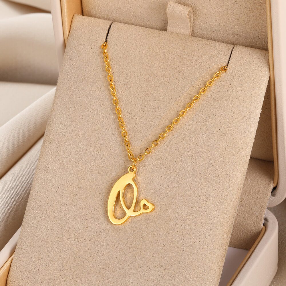 A-Z Initial Letter Pendant Necklaces