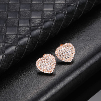 Heart Shape Zircon Stone Earring