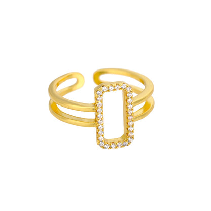 Classic Twist Chain Open Rings