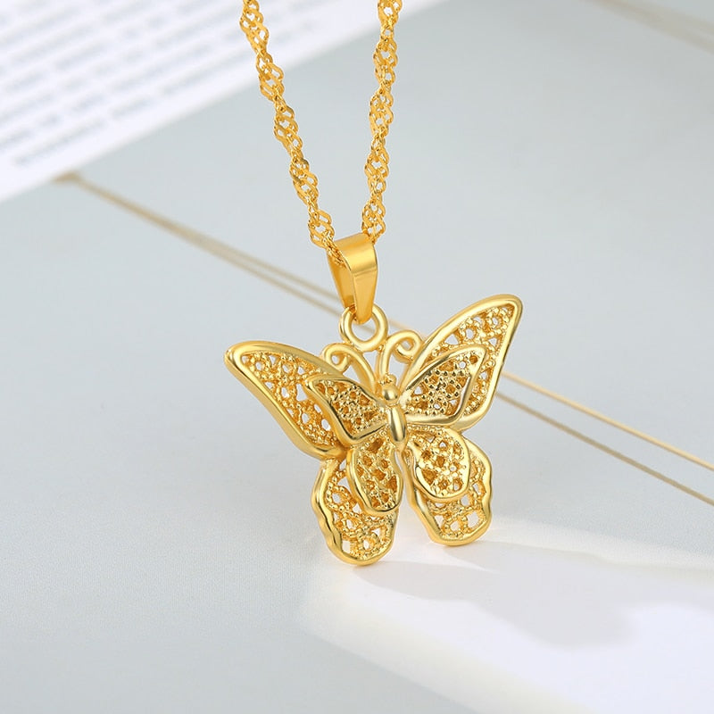 Vintage Butterfly Necklace