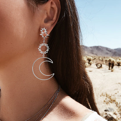 Boucle d'oreille croissant de lune earrings